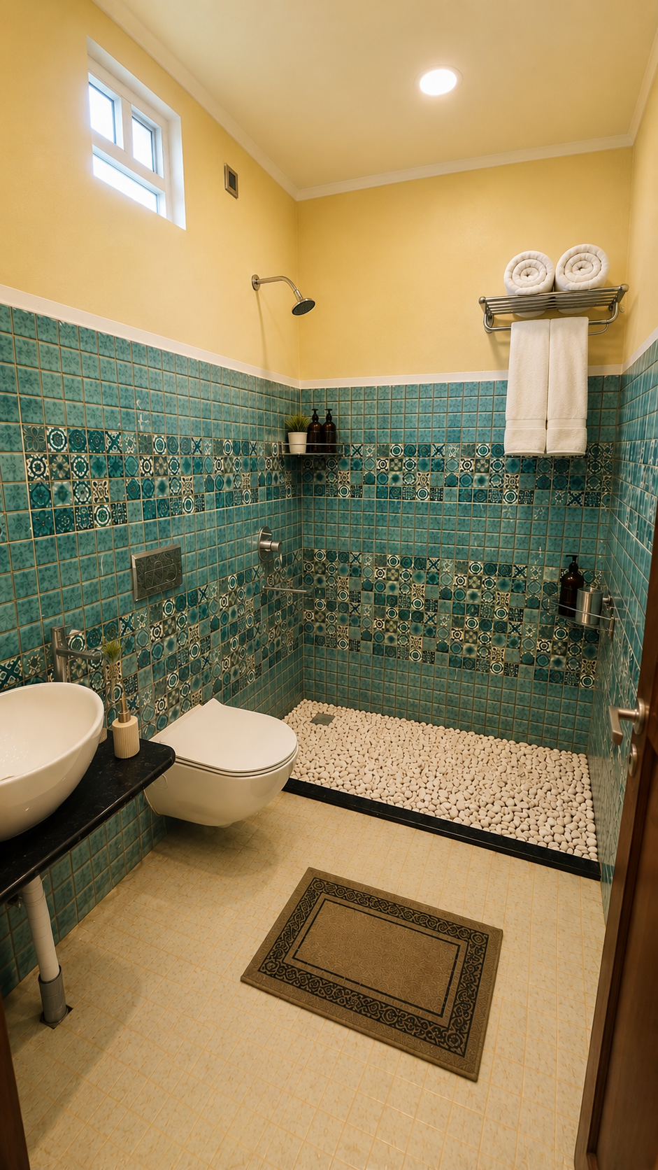 Modern Mosaic Ensuite Bathroom